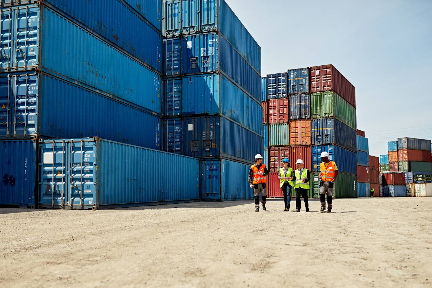 Workers at Punta Arenas